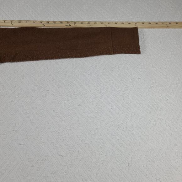 PrAna Frozen falls wool blend pullover Brown Sz XS Gorpcore Cabincore 1/4 button - Picture 4 of 5